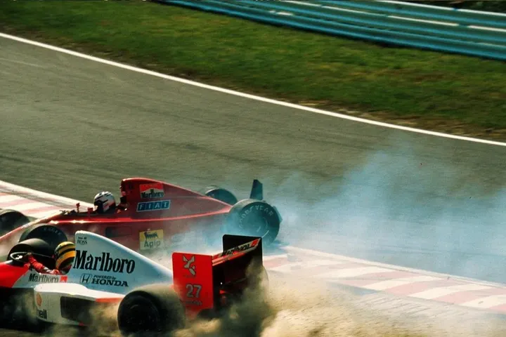 Alain Prost a Ayrton Senna, Suzuka 1990