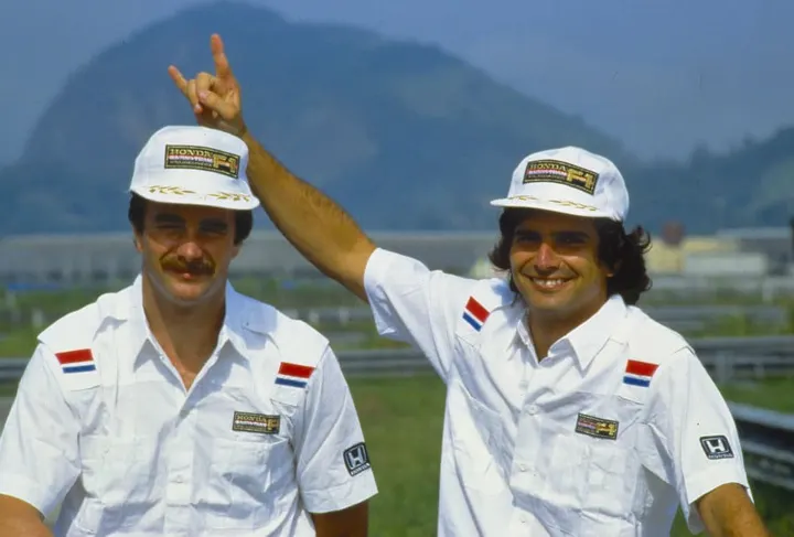 Nigel Mansell a Nelson Piquet
