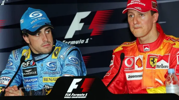 Fernando Alonso a Michael Schumacher, Monaco 2006