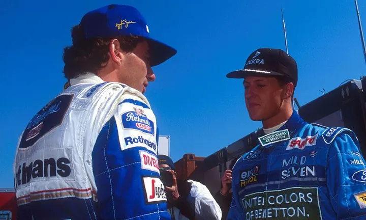 Ayrton Senna a Michael Schumacher