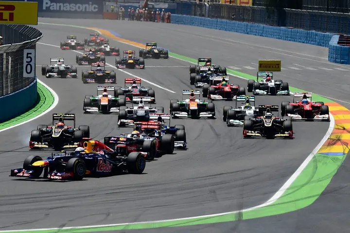 Start GP Španělska 2012